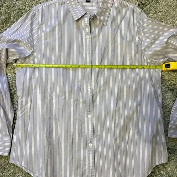 Chaps women’s button downs classic stripe size XL 100% cotton (S118) - Picture 7 of 8